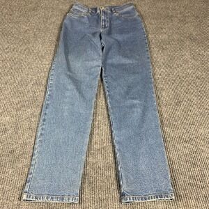 VTG‎ LRL Ralph Lauren Jeans Womens 4 Blue Denim Tapered 28x30 High Rise Mom Y2K